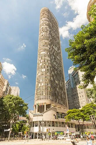 Edifício Itália visto da rua, sede do Circolo Italiano